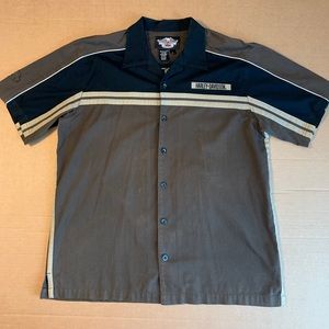 Men’s Harley Davidson Short Sleeve Collared Logo L